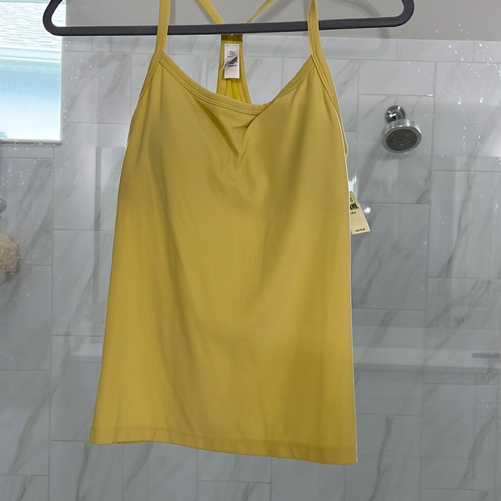 Offline by aerie racer back tank with built in bra